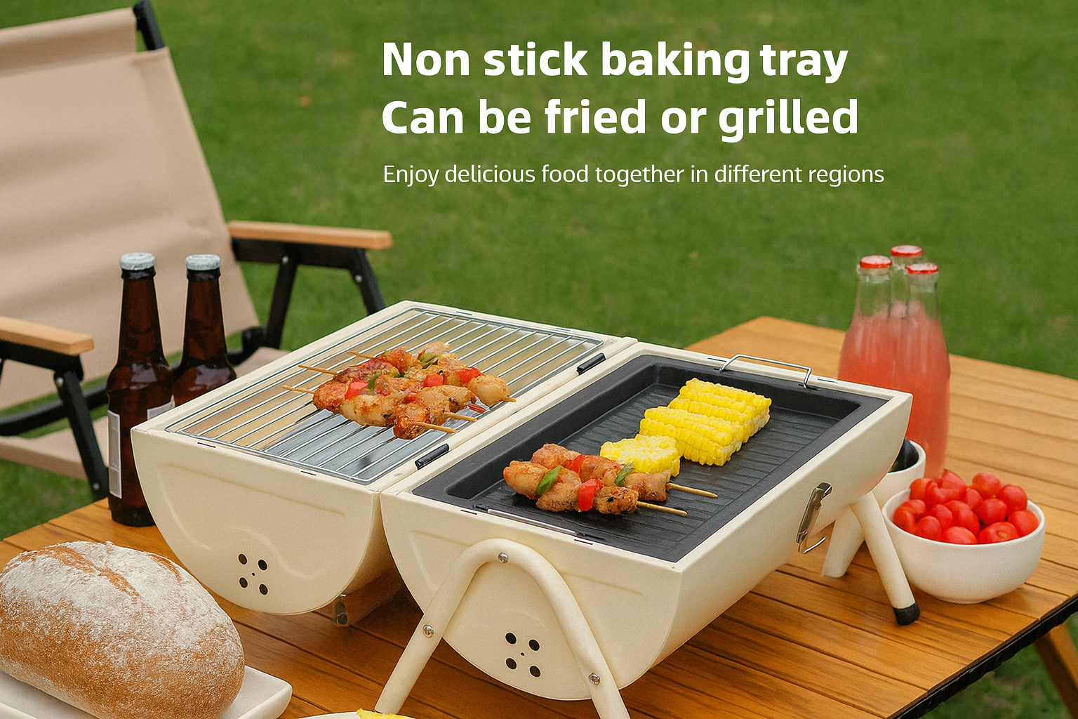 Lightweight Portable Barbecue Grill