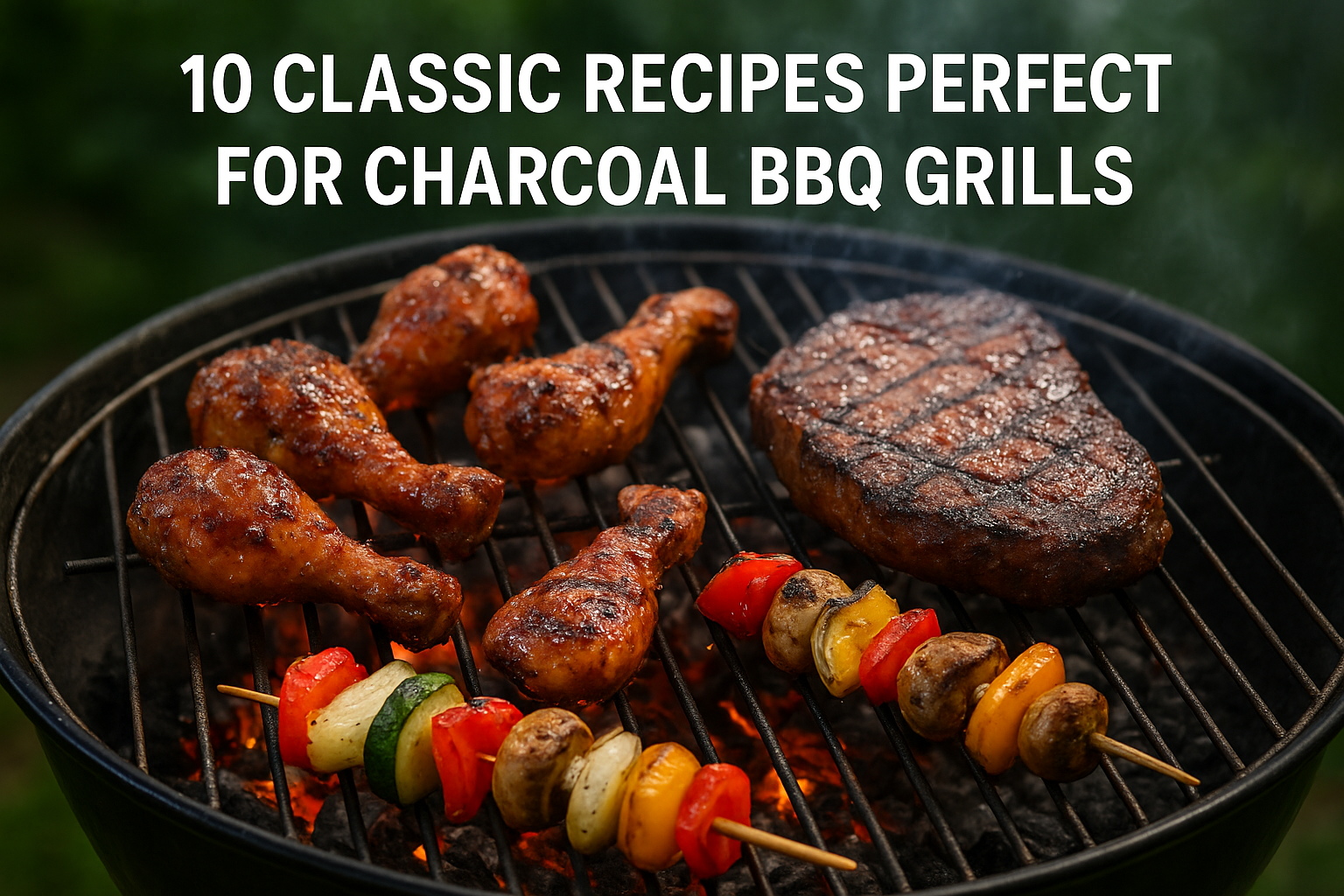 10 classic recipes perfect for charcoal BBQ grills