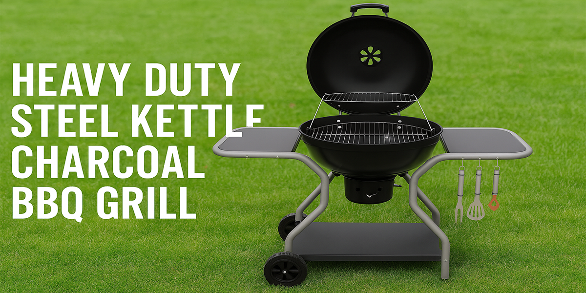heavy duty steel kettle chaarcoal BBQ Grill