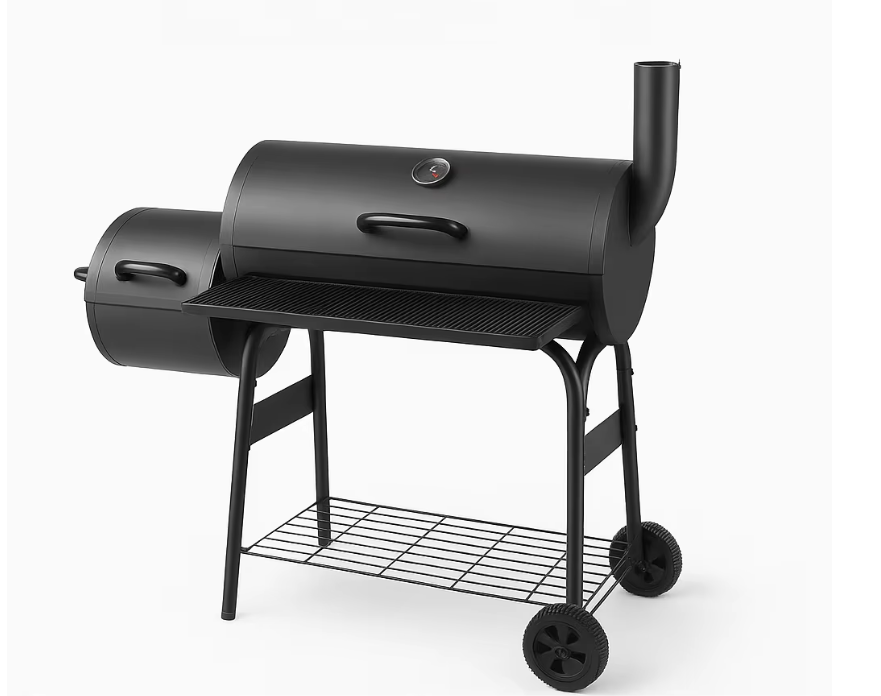 Trolley Mounted Charcoal Barbecue Grill